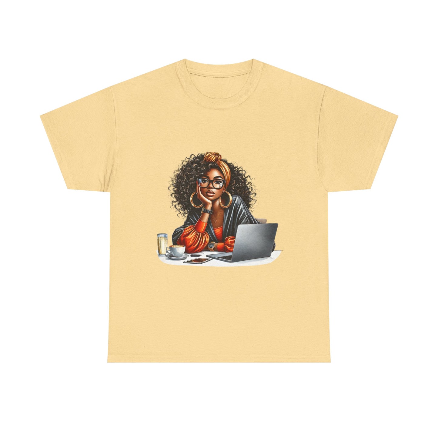 Creative Work From Home Unisex Heavy Cotton Tee