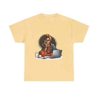 Creative Work From Home Unisex Heavy Cotton Tee