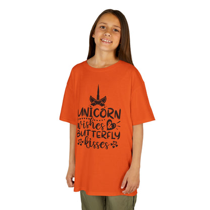 Unicorn Wishes Kids Tee - Adorable Heavy Cotton T-Shirt for Magical Moments