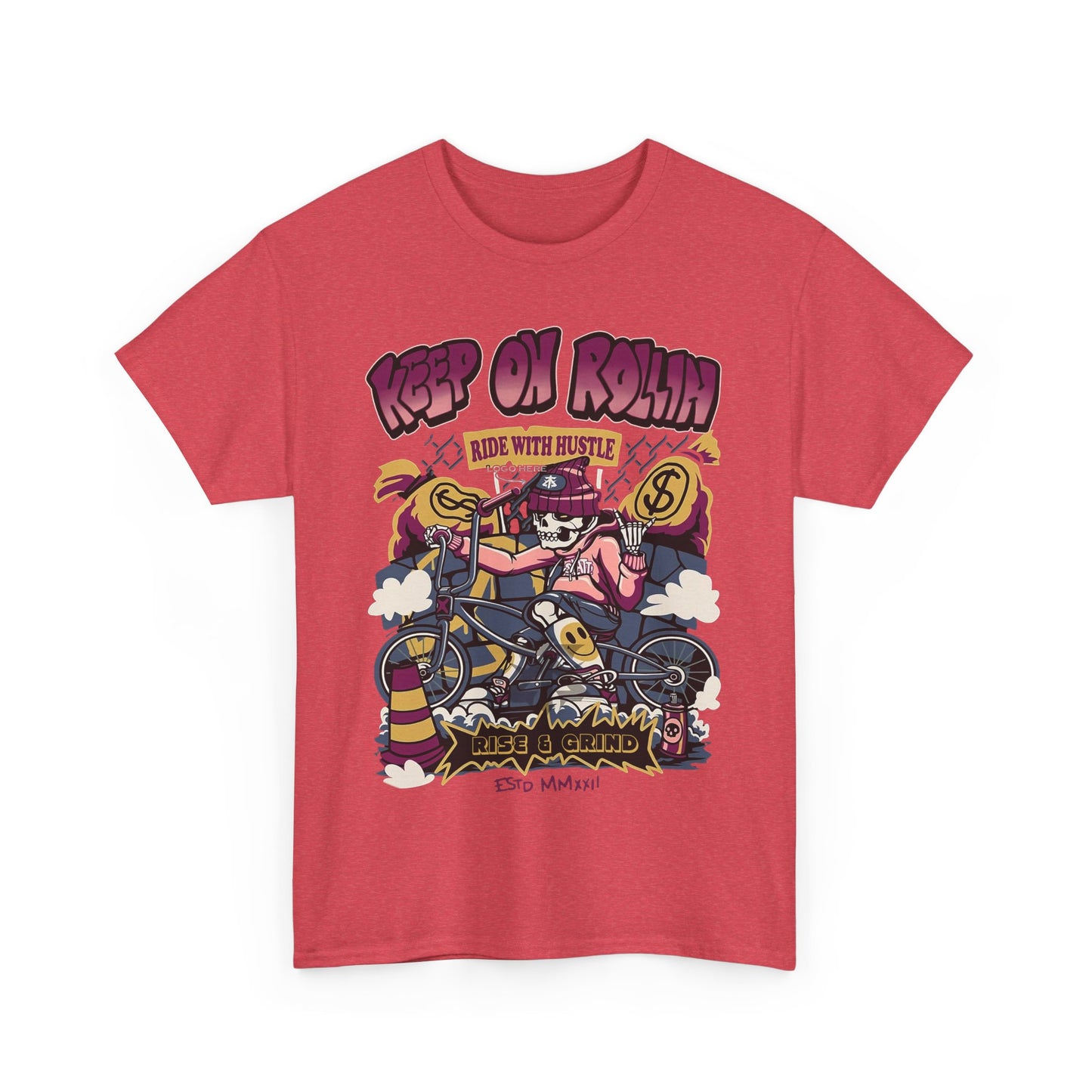 Keep On Rollin' Unisex Heavy Cotton Tee – Hustle Vibes