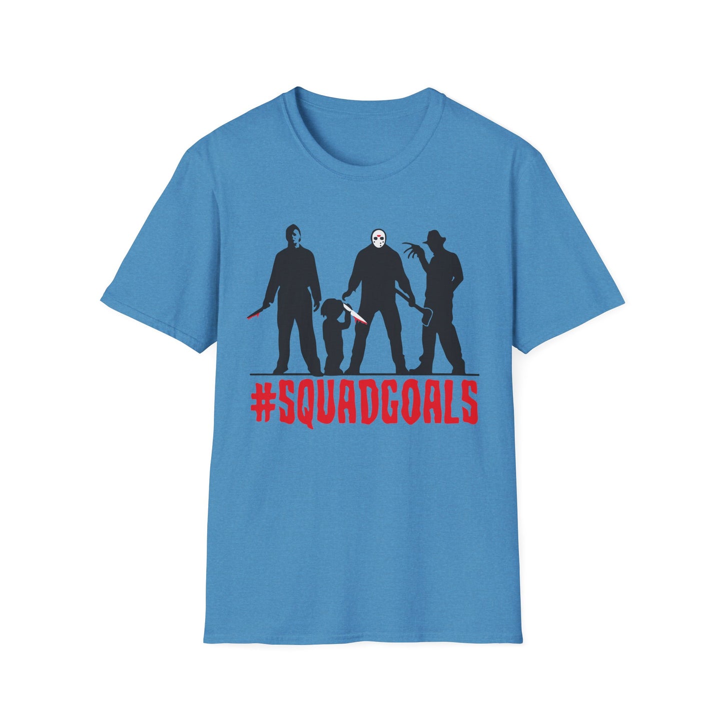 Squad Goals Unisex T-Shirt, Funny Graphic Tee, Group Friend Shirt, Movie Night Outfit, Halloween Costume Top, Gifting for Friends