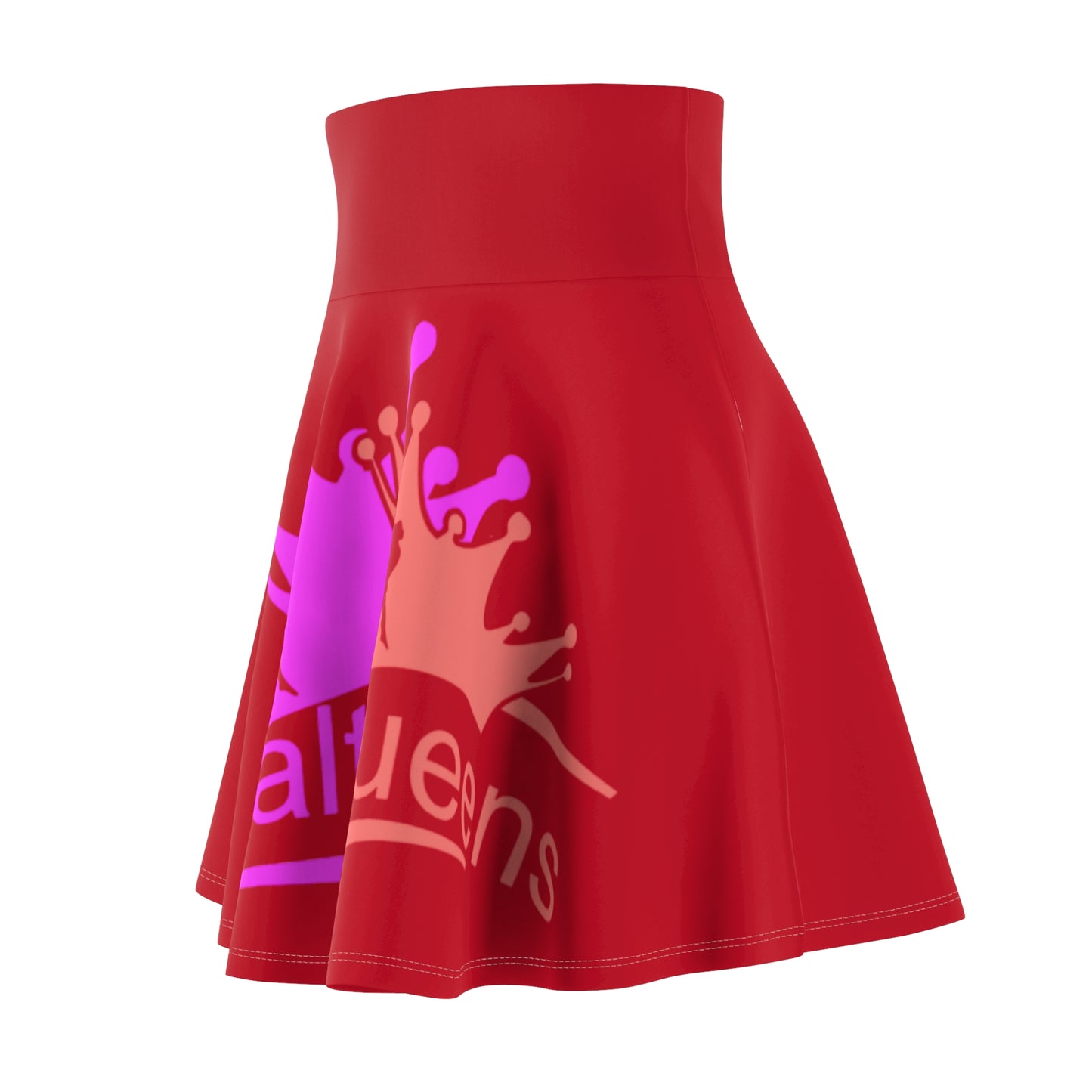Royalty Women&#039;s Skater Skirt - Fun Red Style for Confident Queens