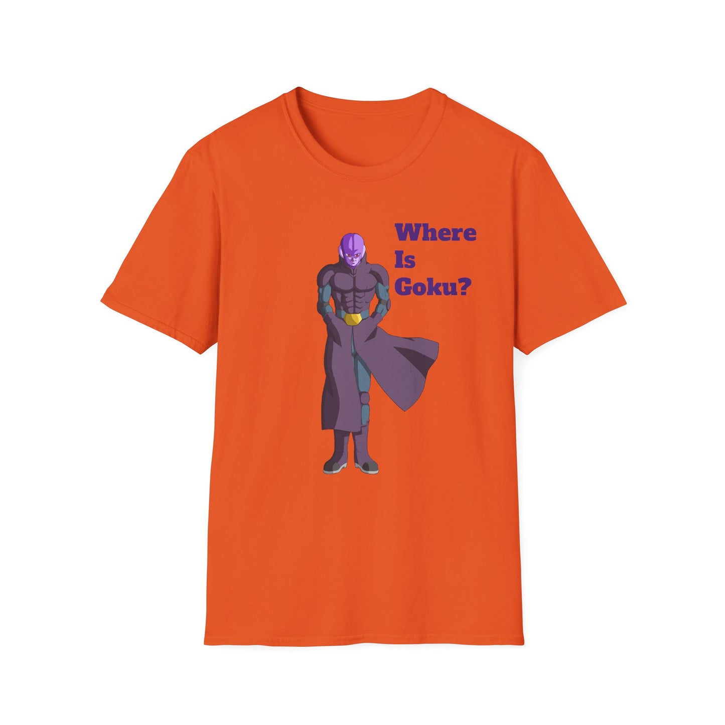 Where Is Goku? Unisex Softstyle T-Shirt for Anime Fans