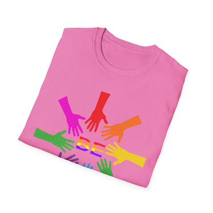 Rainbow Hands Unisex T-Shirt | Be Yourself, Inclusive Apparel, Pride Clothing, Gift for Friends, LGBTQ+ Pride