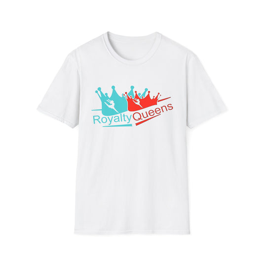 Royalty Queens Unisex T-Shirt, Softstyle Tee for Girls, Crown Graphic, Birthday Gift, Queen's Day Celebration, Casual Wear