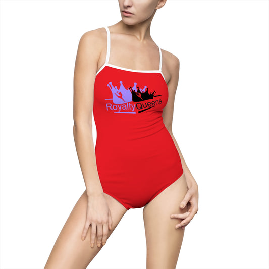 Royalty Queens Women's One-Piece Swimsuit - Fun, Stylish Bathing Suit for Beach, Pool Parties, Summer Vacations, Travel, Water Sports
