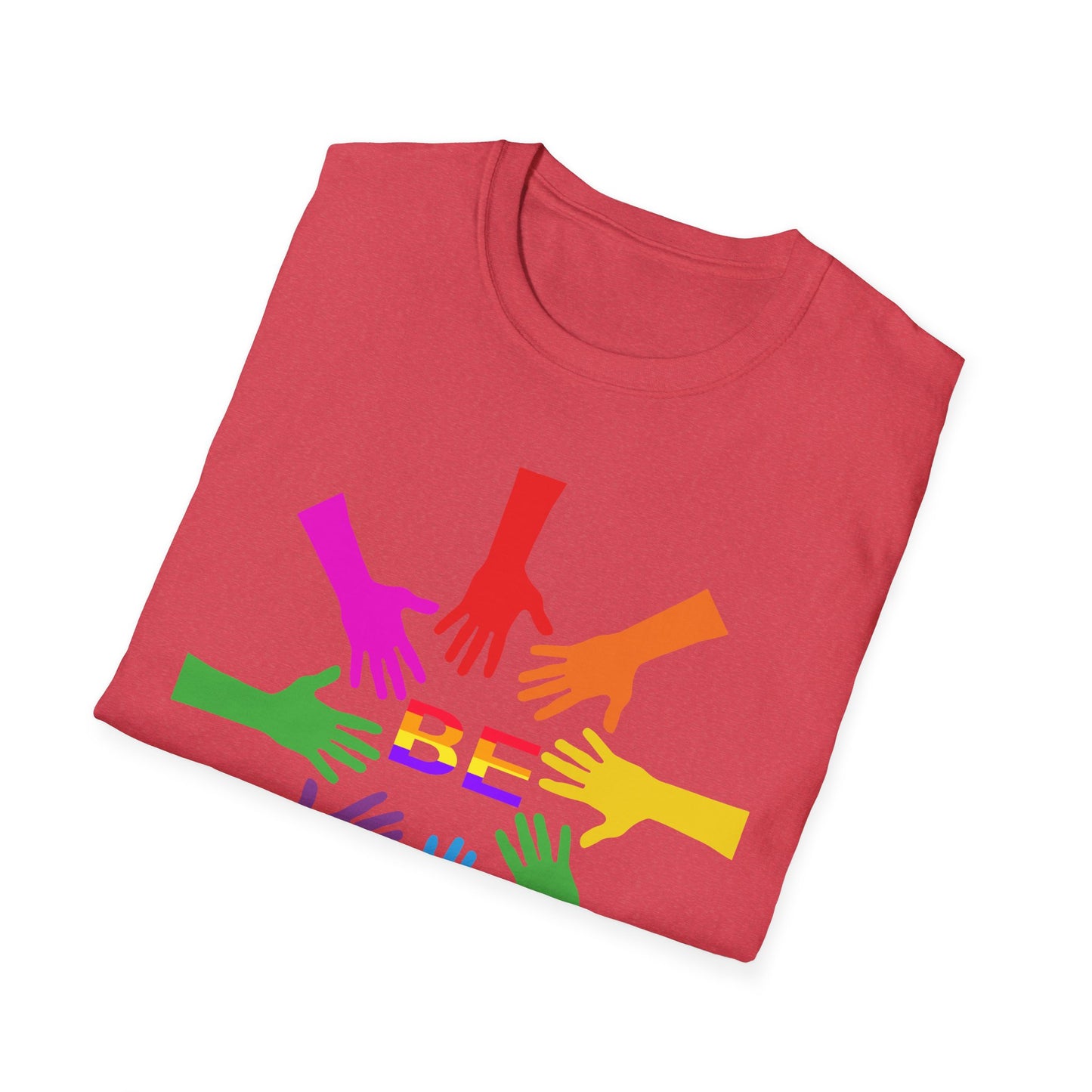 Rainbow Hands Unisex T-Shirt | Be Yourself, Inclusive Apparel, Pride Clothing, Gift for Friends, LGBTQ+ Pride
