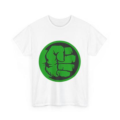 Fist of Strength Unisex Heavy Cotton Tee - Bold Apparel for Fitness Lovers, Gym Gift, Motivational T-Shirt, Workout Gear, Cool Graphic Tee