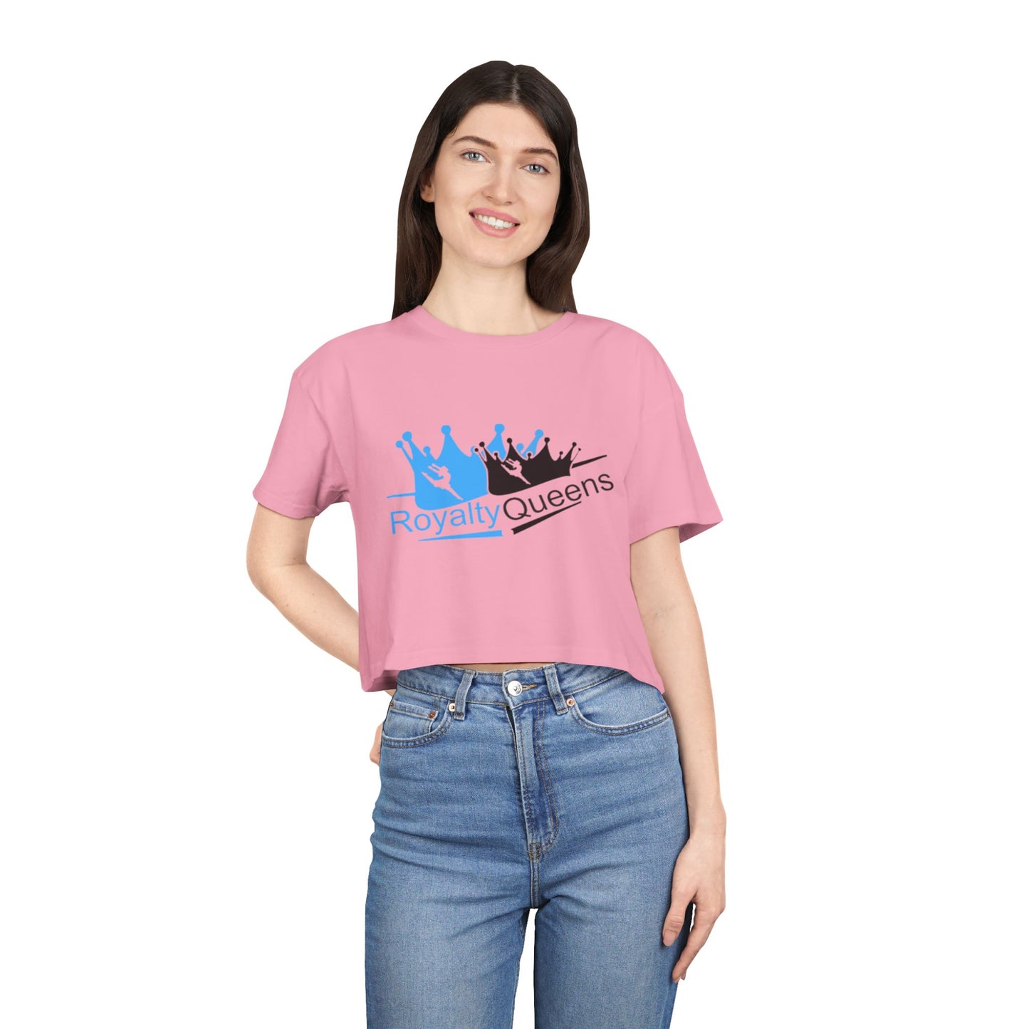 Royalty Queens Women's Crop Tee - Empowering Fashion for Queens, Perfect for Casual Wear, Gifts, Birthdays, and Celebrations