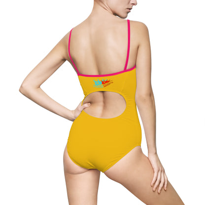 Vibrant Women's One-Piece Swimsuit - Fun and Stylish, Perfect for Beach Days, Vacations, Pool Parties, Summer Fun, Swimwear