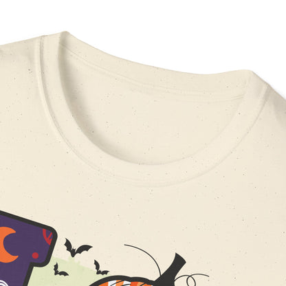 Halloween Love T-Shirt | Unisex Softstyle Tee for Fall | Spooky Season Apparel | Cute Halloween Shirt | Gift for Ghost Lovers