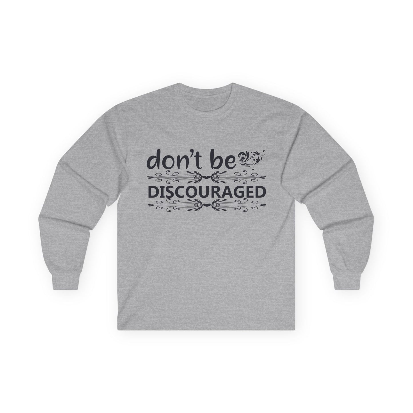 Unisex Motivational Long Sleeve Tee, Don't Be Discouraged Shirt, Inspirational Gift, Positive Vibes Top, Self-Care Apparel, [...]