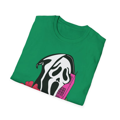 Call Me Horror T-Shirt, Unisex Graphic Tee, Halloween Costume, Spooky Gift, Movie Lover's Shirt, Floral Horror Tee