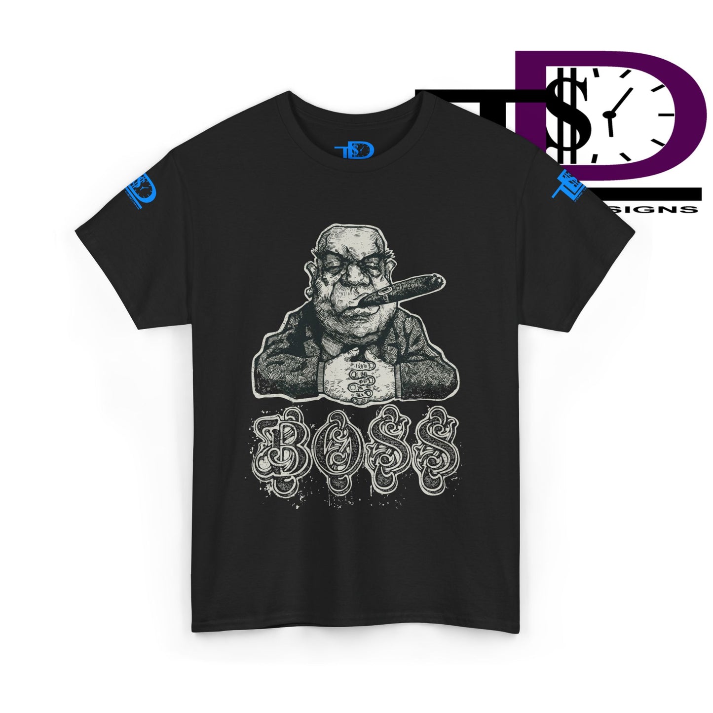 Boss Graphic Unisex Heavy Cotton Tee, Streetwear Shirt, Casual Everyday Tee, Gift for Him, Comfortable Men’s Apparel