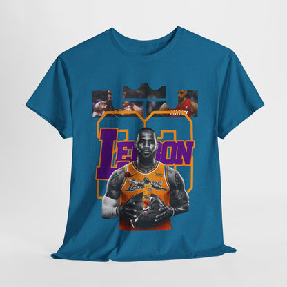 LeBron James Unisex Heavy Cotton Tee - Basketball Fan Apparel