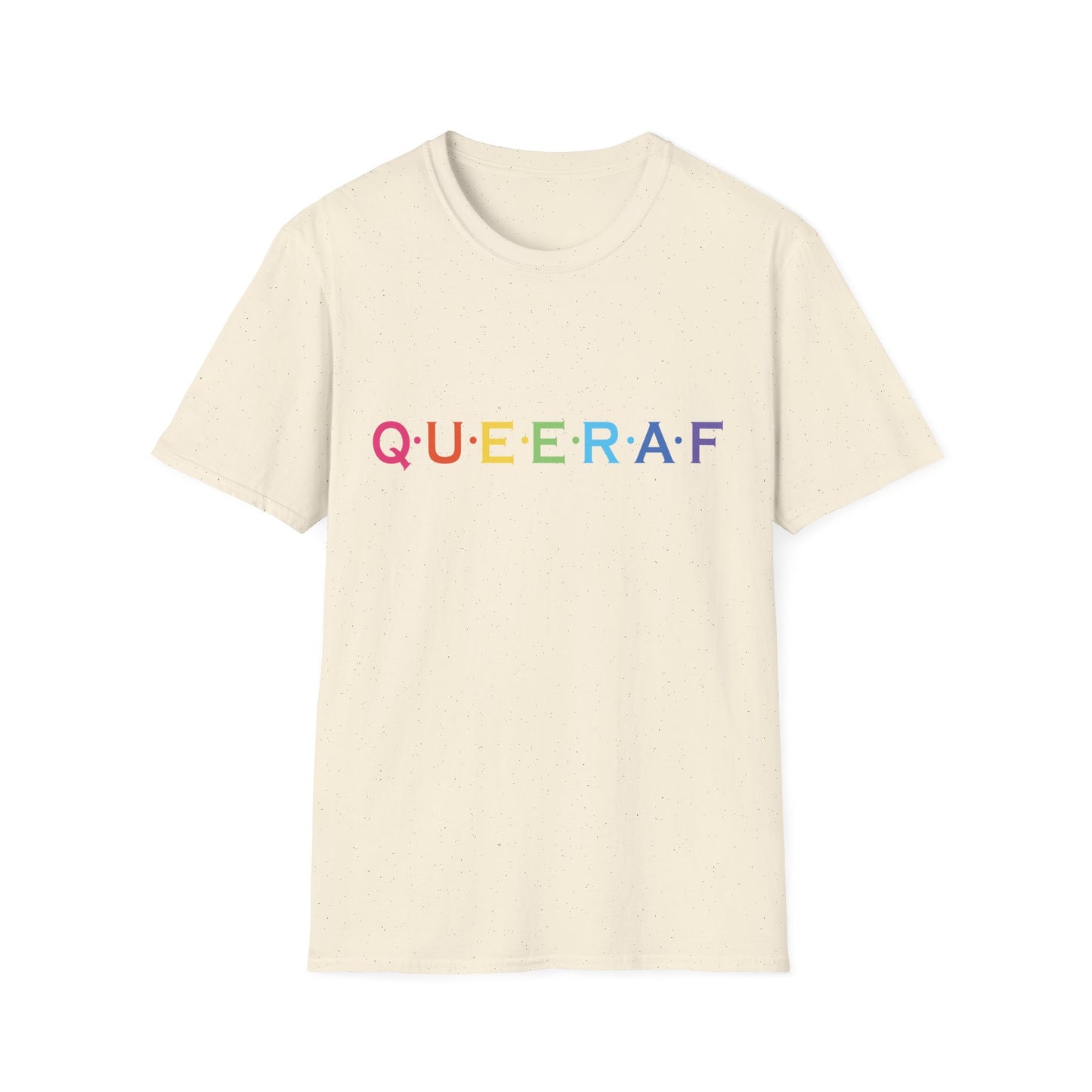 Pride-Inspired Unisex T-Shirt - QUEERAF Graphic Tee for LGBTQ+ Celebrations, Everyday Wear, Gift for Supporters, Inclusive Fashion