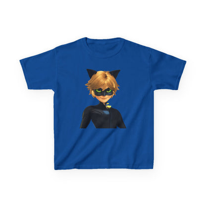 Kids Cat Superhero Tee, Cartoon Shirt, Children's Birthday Gift, Fun Playwear, Gift for Kids, Cat Lover Gift