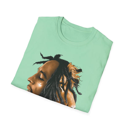 Rasta Lion Unisex Softstyle T-Shirt - Reggae Vibes Inspired Apparel