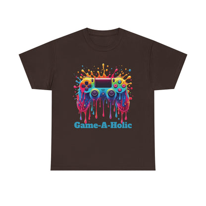 Game-A-Holic Unisex Heavy Cotton Tee - Perfect Gift for Gamers