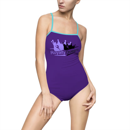 Royalty Queens One-Piece Swimsuit, Stylish Swimwear, Beach Day Essential, Summer Fashion, Pool Party Outfit