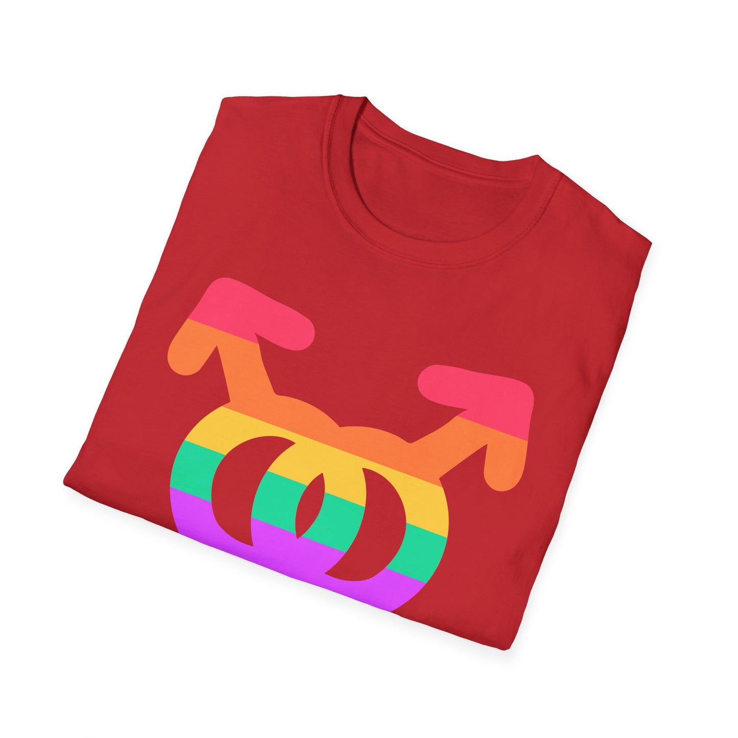 Gay Pride Unisex Softstyle T-Shirt | LGBTQ+ Pride Apparel, Festival Outfits, Gift for Allies, Rainbow Shirt