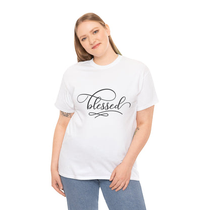 Blessed Unisex Heavy Cotton Tee - Comfortable and Meaningful Shirt for Everyday Wear