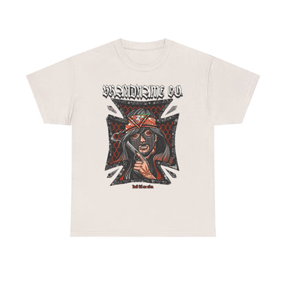 Bold Graphic Unisex Heavy Cotton Tee - Unique Streetwear Style