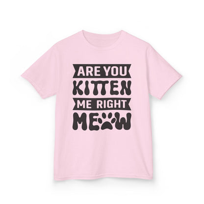 Cute Kids Tee - "Are You Kitten Me Right Meow" T-Shirt for Cat Lovers, Birthday Gift, Funny Pet Shirt, Kids' Humor Clothing, Animal [...]