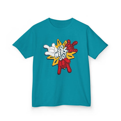 Kids Superhero Graphic Tee - Go Webs Go!
