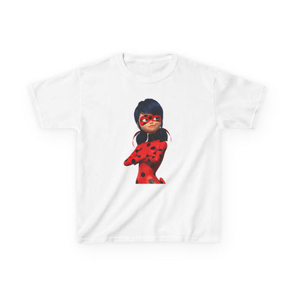 Cool Ladybug Superhero Kids Heavy Cotton Tee | Fun and Playful Design for Young Heroes