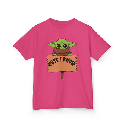 Cute Baby Alien Kids Tee - "Cute I Know" Design for Trendy Kids