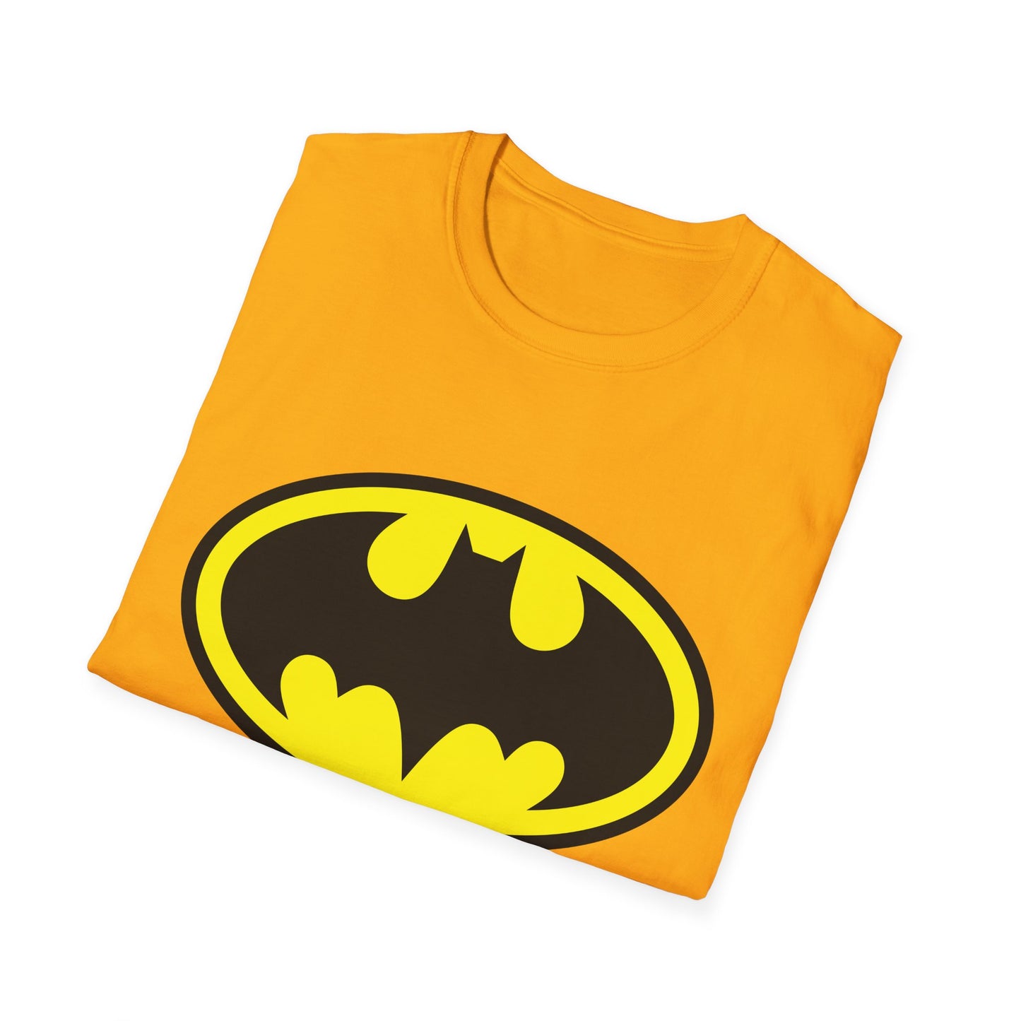 Batman Logo Unisex Softstyle T-Shirt | Fun Graphic Tee for Fans | Perfect Gift for Birthdays, Comic Con, Halloween