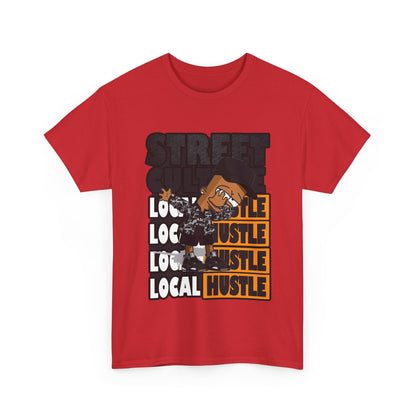 Street Hustle Unisex Heavy Cotton Tee | Casual Graphic T-Shirt for Entrepreneurs