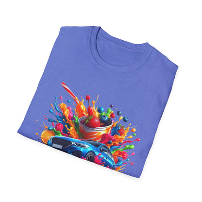 Colorful Drip Art Unisex Softstyle T-Shirt