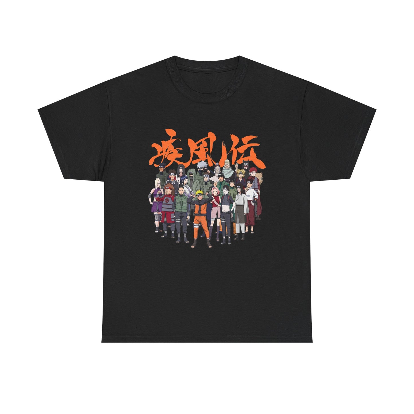 Anime Heroes Unisex Heavy Cotton Tee - Perfect for Fans and Casual Wear