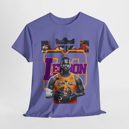 LeBron James Unisex Heavy Cotton Tee - Basketball Fan Apparel