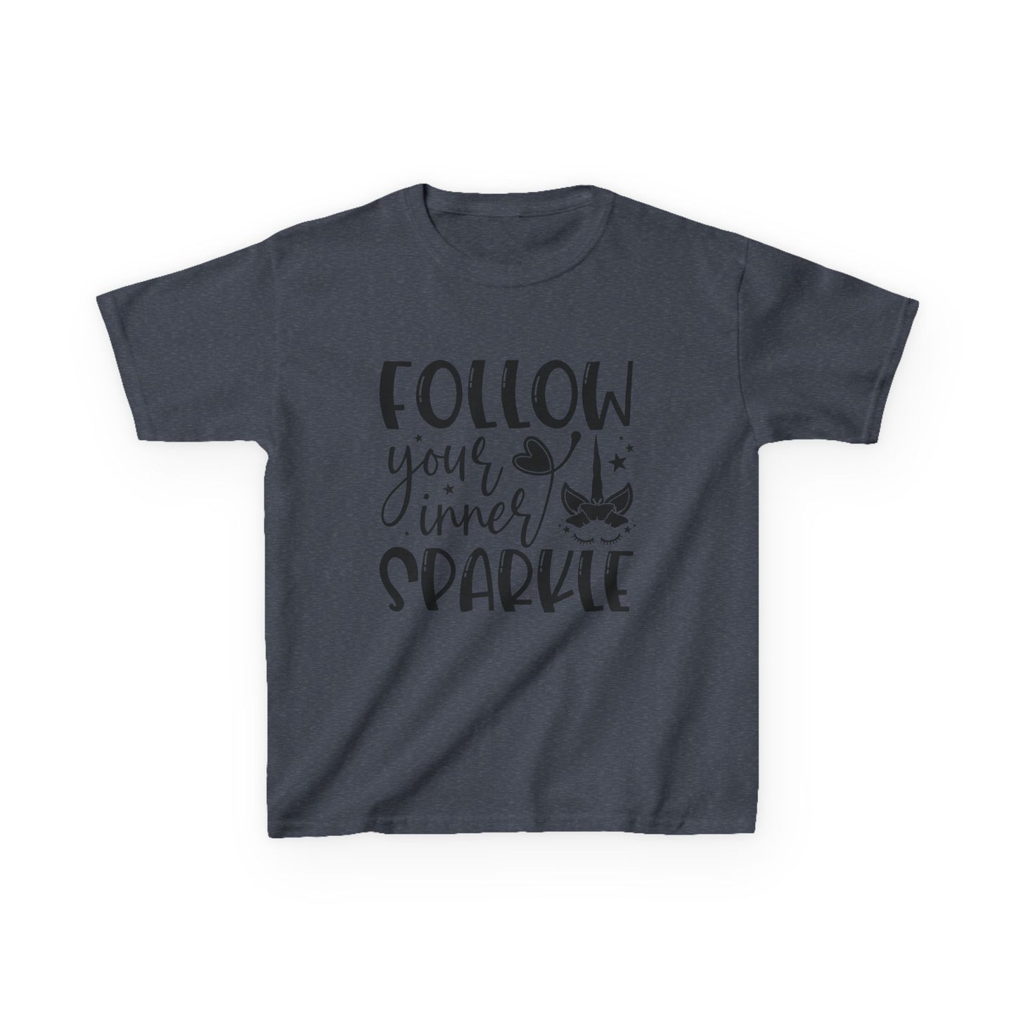 Kids 'Follow Your Inner Sparkle' Tee - Fun Cotton Shirt for Creative Kids