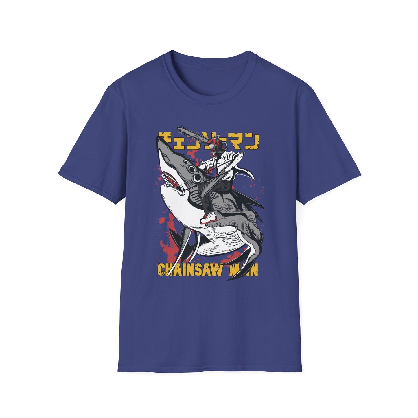 Unisex Softstyle T-Shirt with Unique Design, Cool Graphic Tee, Casual Wear, Gift for Anime Fans, Daily Comfort