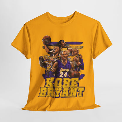 Kobe Bryant Tribute Unisex Heavy Cotton Tee - Basketball Legend Shirt