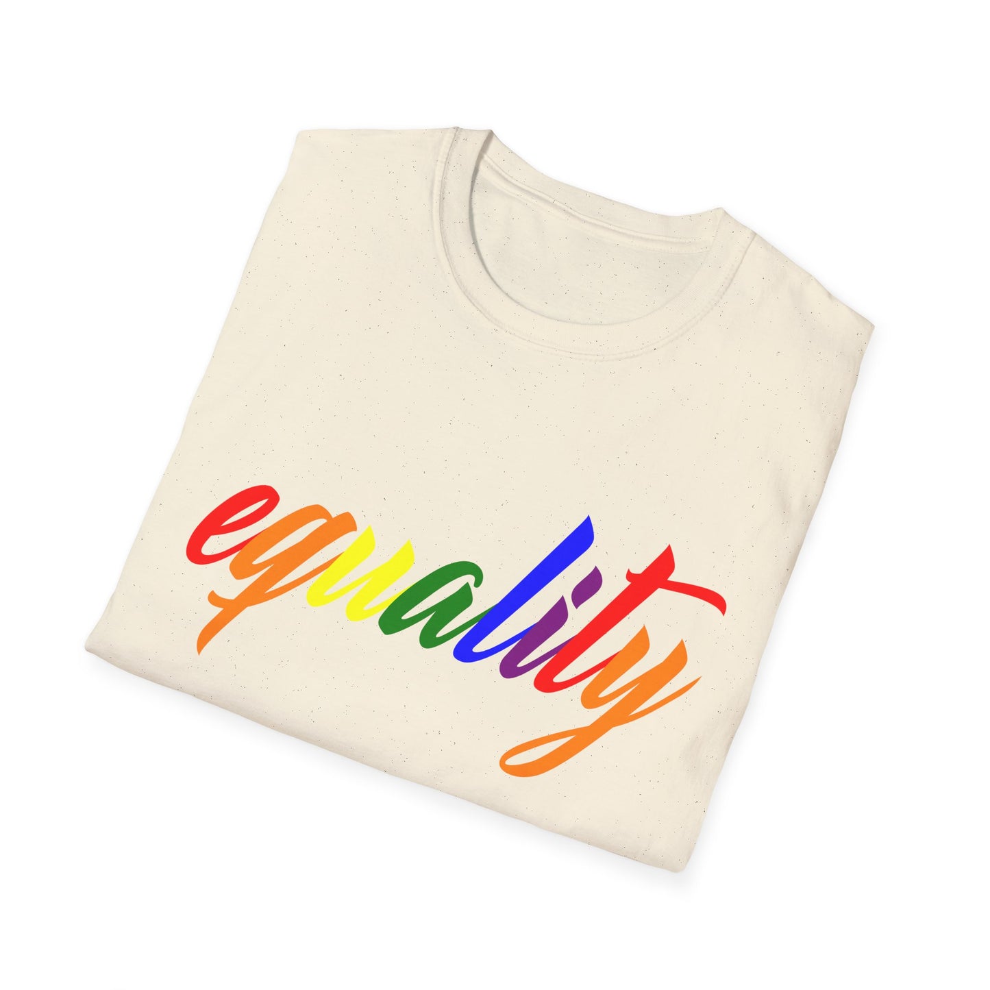 Unisex Equality T-Shirt, Softstyle Graphic Tee, LGBTQ+ Pride Apparel, Inclusive Fashion, Gift for Activists, Casual Wear