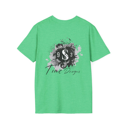 Inspirational Unisex Softstyle T-Shirt - "Time is Money" Statement Tee for Financial Motivators
