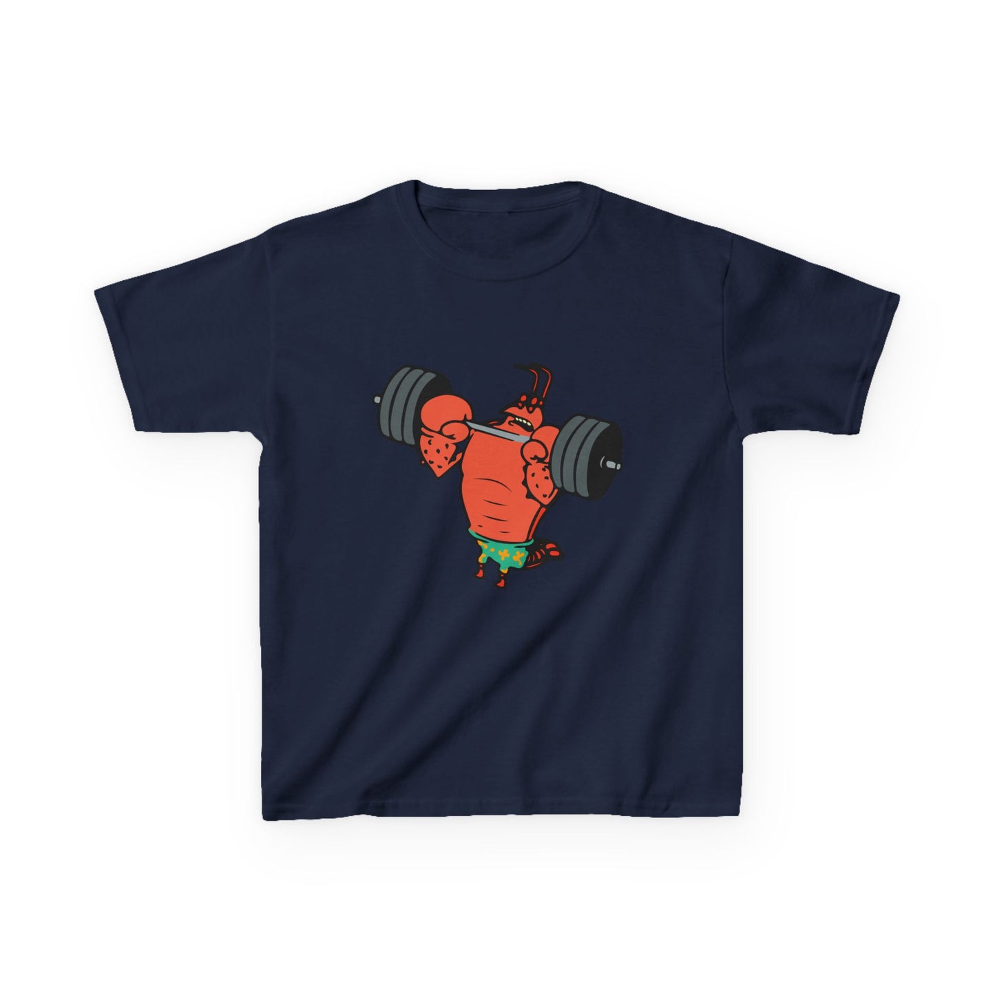 Kids Fitness Lobster Tee, Funny Kids T-Shirt, Gym Humor Tee, Nautical Theme Shirt, Gift for Young Athletes