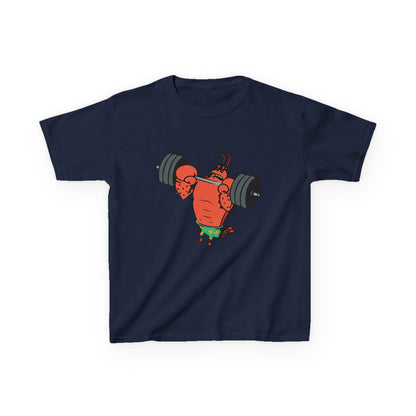 Kids Fitness Lobster Tee, Funny Kids T-Shirt, Gym Humor Tee, Nautical Theme Shirt, Gift for Young Athletes