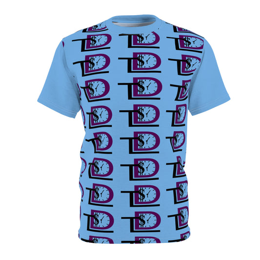 Time Designs Trendy Unisex Graphic Tee - Bold Patterned D Design for Everyday Style