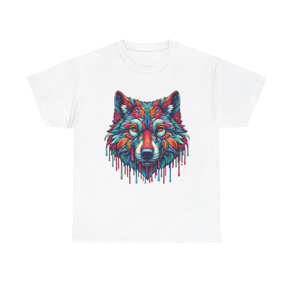 Colorful Wolf Face T-Shirt