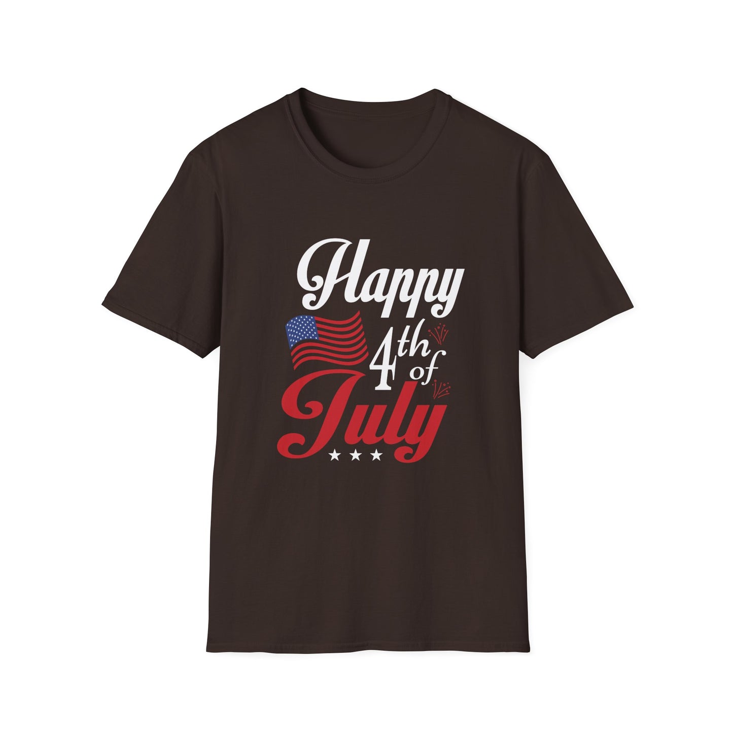 Patriotic 4th of July Unisex Softstyle T-Shirt, Independence Day Tee, Festival Shirt, Summer Celebrations, BBQ Outfit
