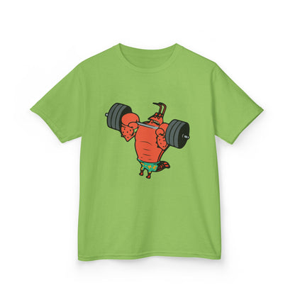Kids Fitness Lobster Tee, Funny Kids T-Shirt, Gym Humor Tee, Nautical Theme Shirt, Gift for Young Athletes