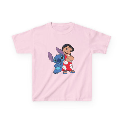 Kids Hawaiian Style T-Shirt with Stitch and Lilo