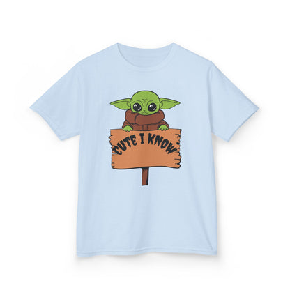 Cute Baby Alien Kids Tee - "Cute I Know" Design for Trendy Kids