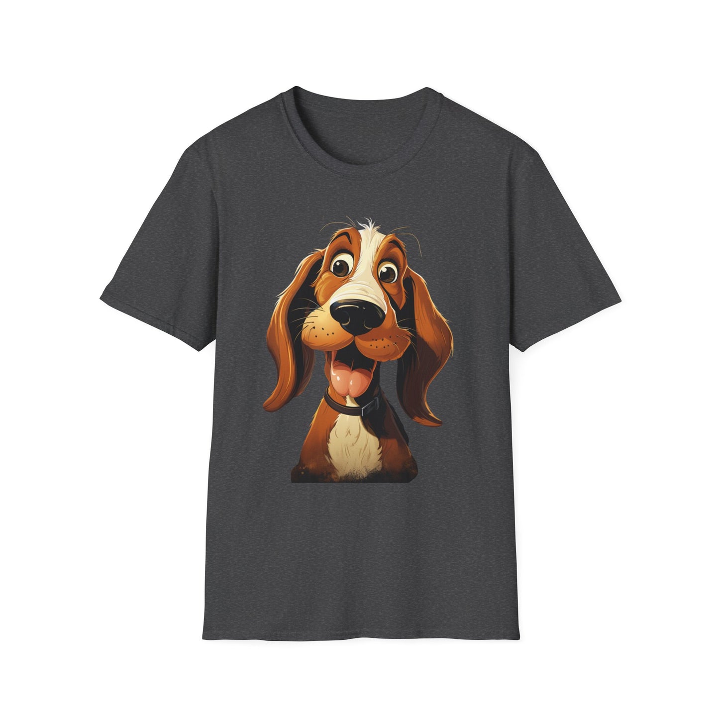 Playful Dog Graphic T-Shirt - Unisex Softstyle Tee for Dog Lovers
